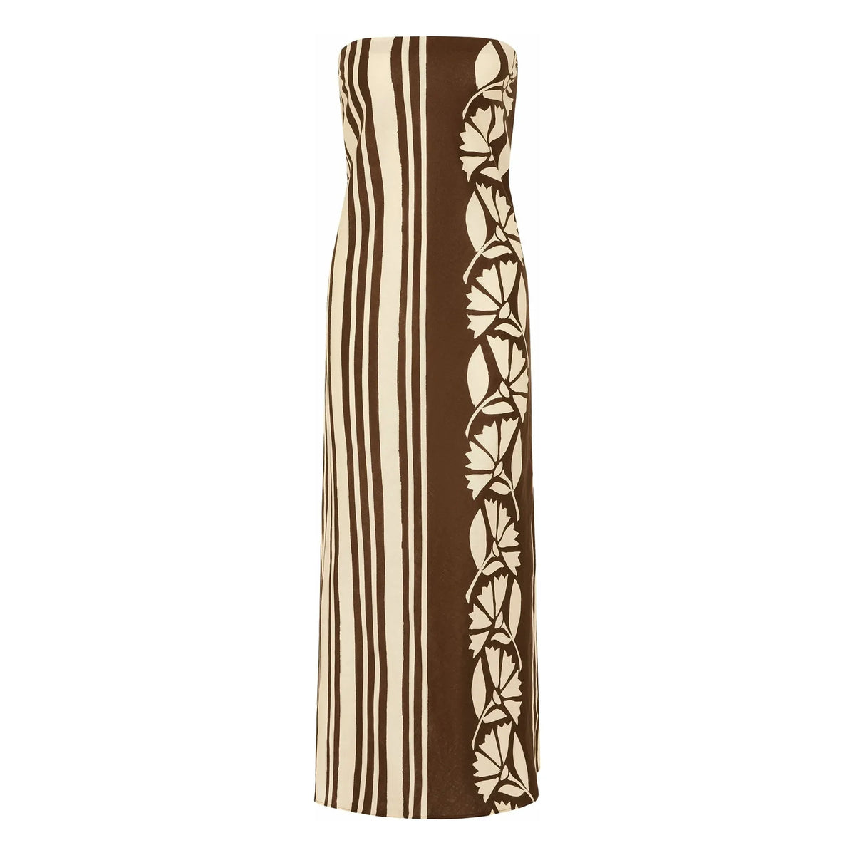 Soleil Soleil - Maeve Clove Coconut Linen Dress | Brown