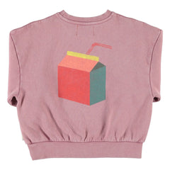 Piupiuchick - Lunch Break organic cotton sweatshirt | Pink