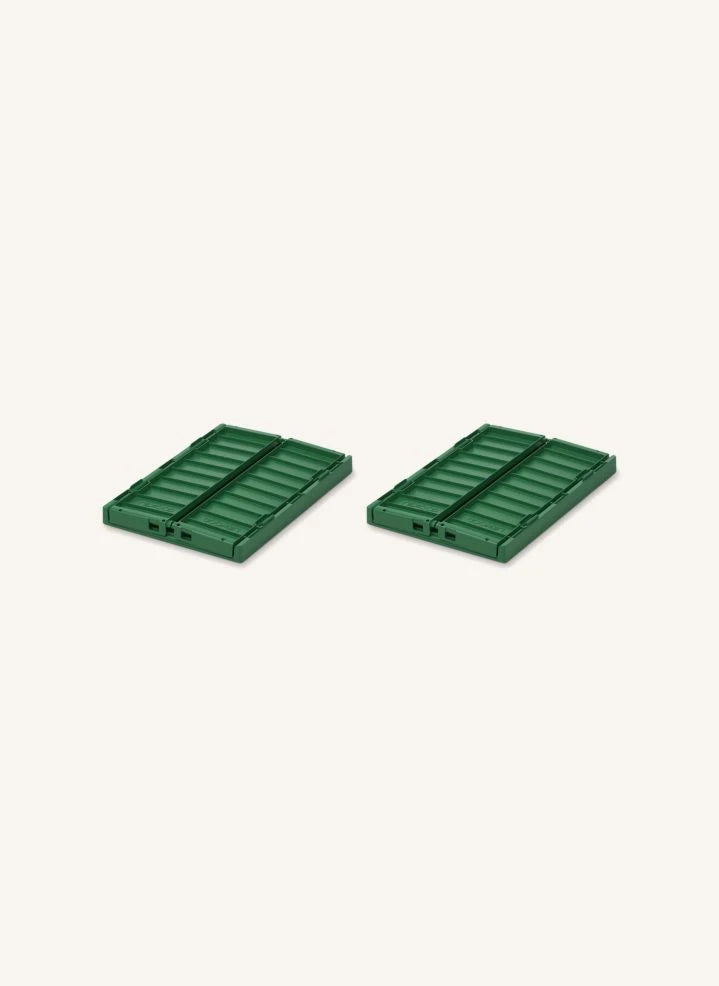 Liewood - Weston Foldable Crates - 2-piece Set | Green