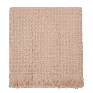 Haomy - Tempo Cotton Blanket | Beige pink