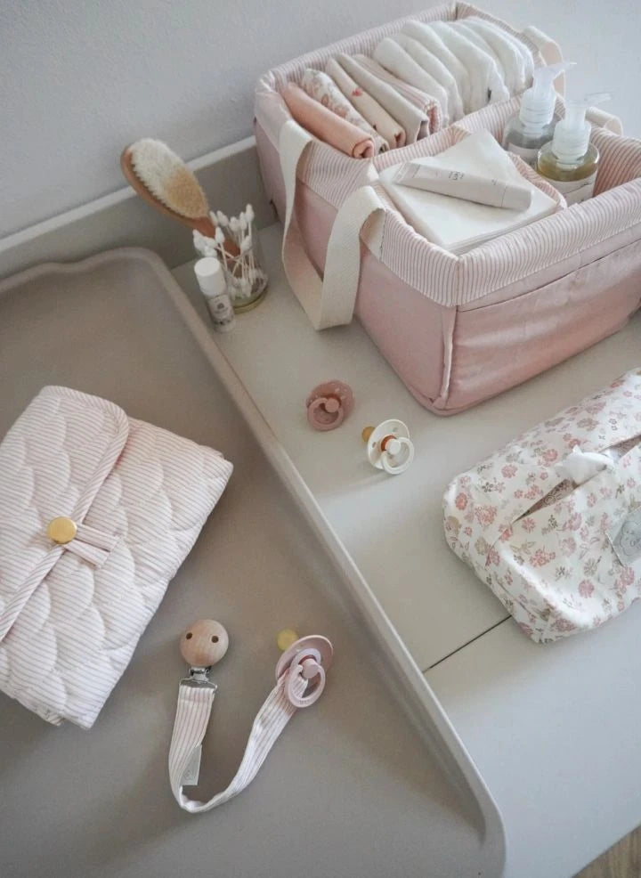 Cam Cam - Classic Striped Travel Changing Mat | Pink