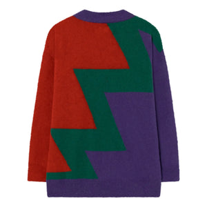 The Animals Observatory - Bull Multicolored Sweater | Purple
