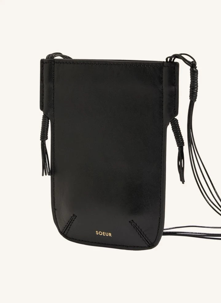 Soeur - Amaury Leather Phone Case | Black