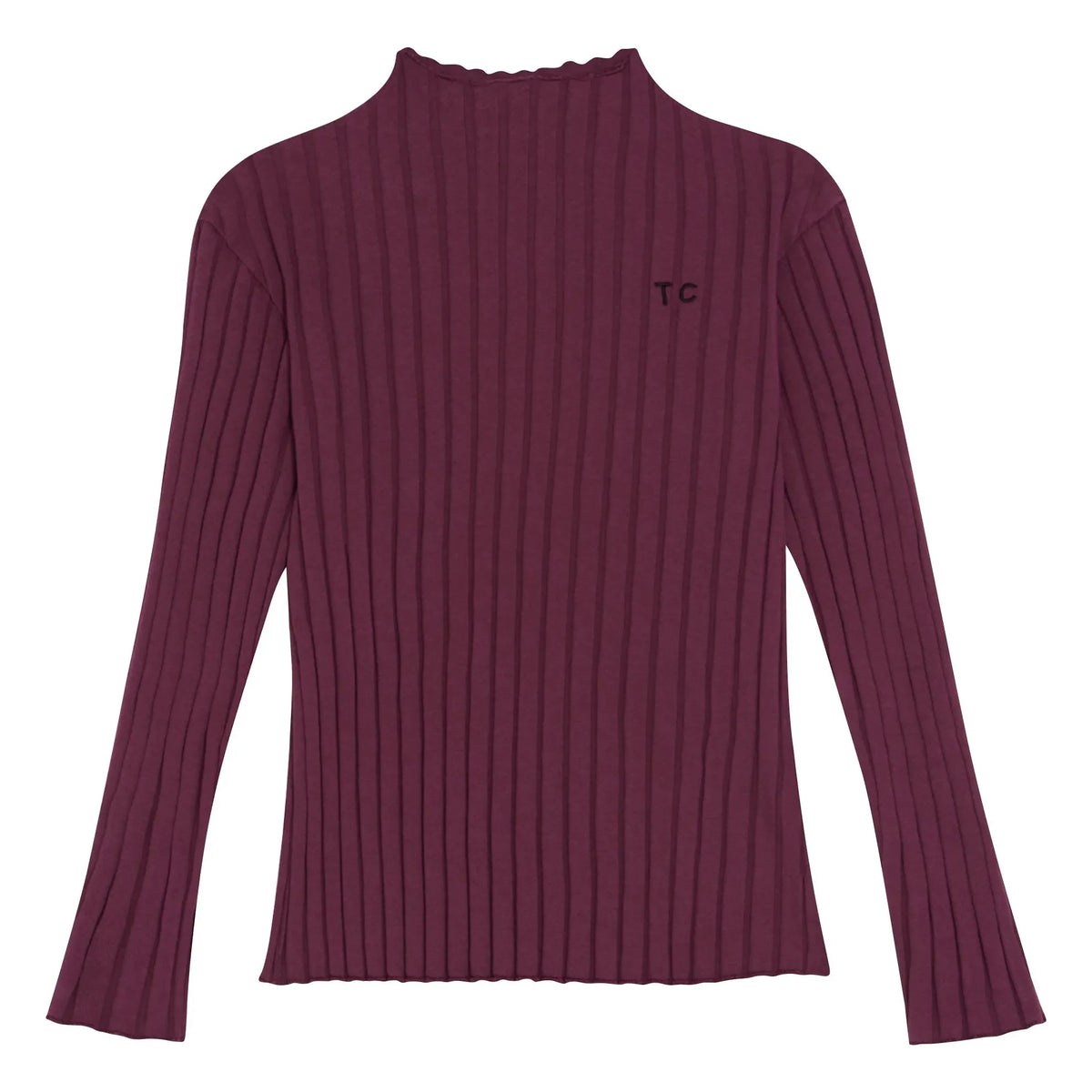 The Campamento - Ribbed T-shirt | Burgundy