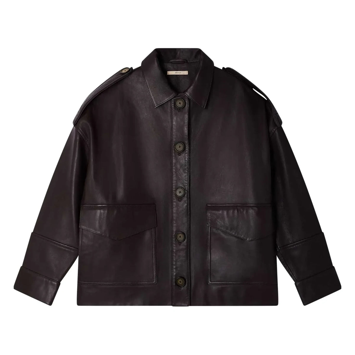 Sessùn - Harriboyd Leather Jacket | Brown