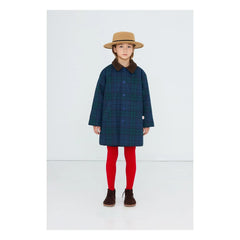 Tinycottons - Blue Checkered Trench Coat