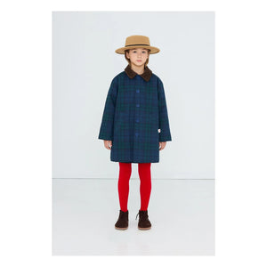 Tinycottons - Blue Checkered Trench Coat
