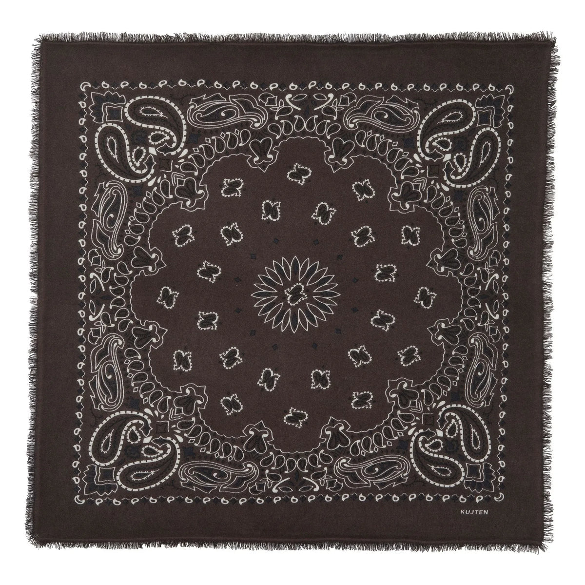 Kujten - Hachiko Cashmere Bandana | Brown