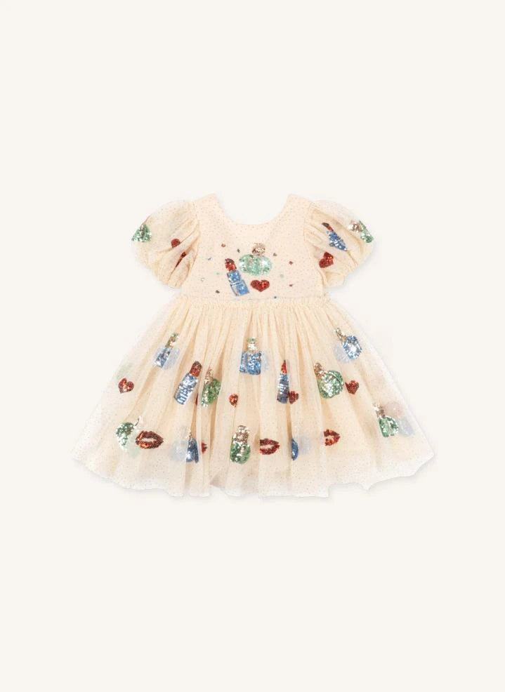 Konges Sløjd - Yvonne Hearts Tulle Dress | Pale Pink