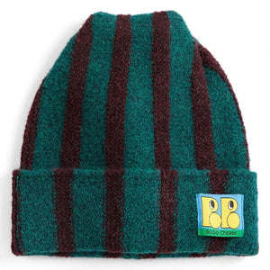 Bobo Choses - Recycled Fiber Patchwork Beanie | Green