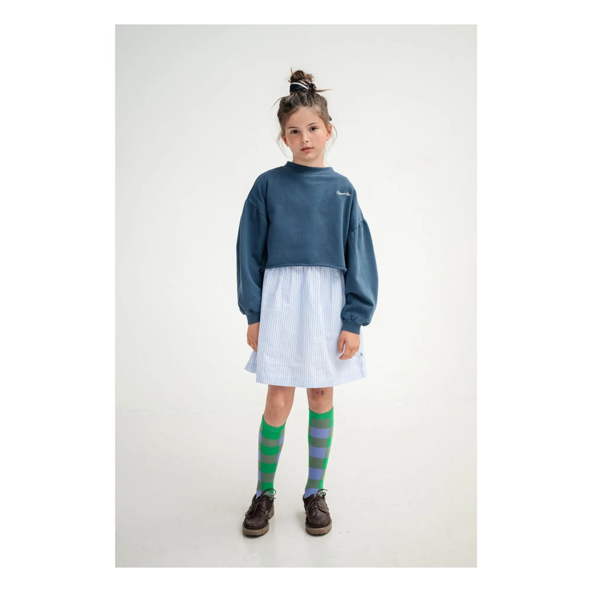 Repose AMS - High Tartan Socks | Green