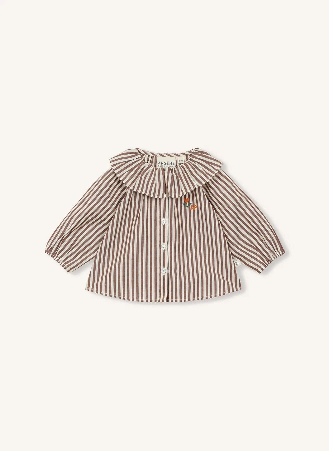 Arsène et Les Pipelettes - Striped Blouse | Brown