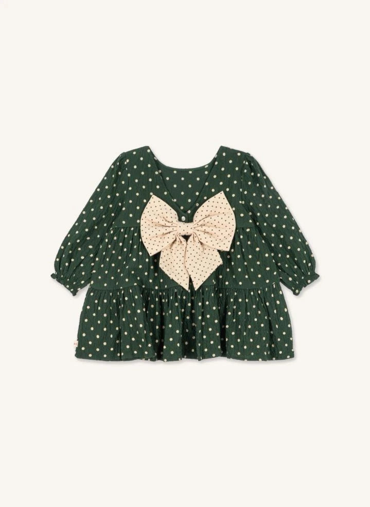 Konges Sløjd - Elin Polka Dot Dress, Organic Cotton | Green