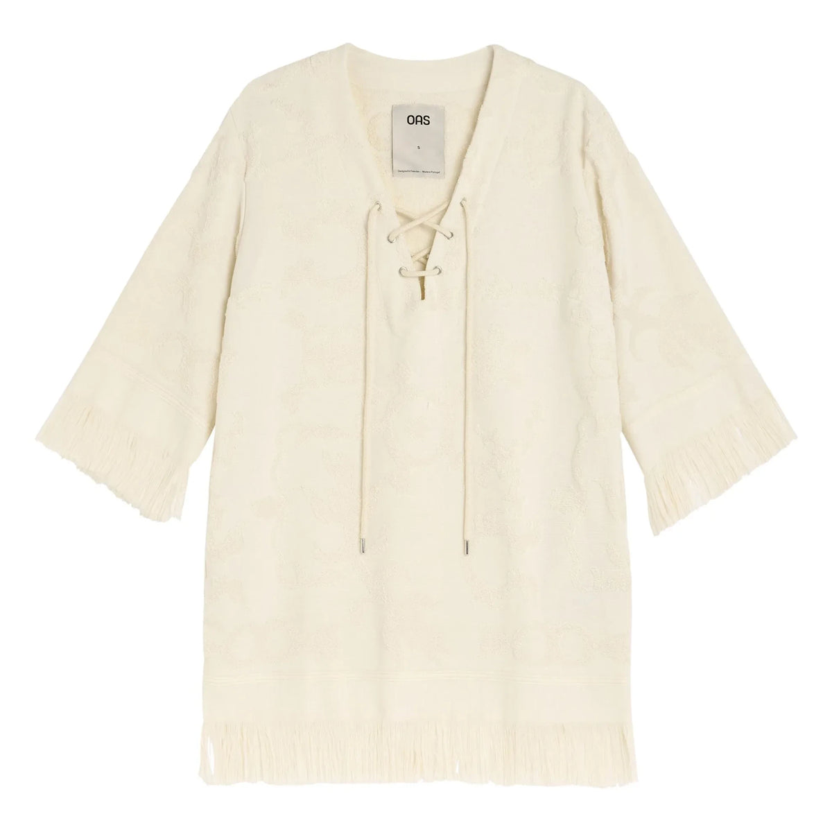 OAS - Fosca Miki Textured Dress | Ivory