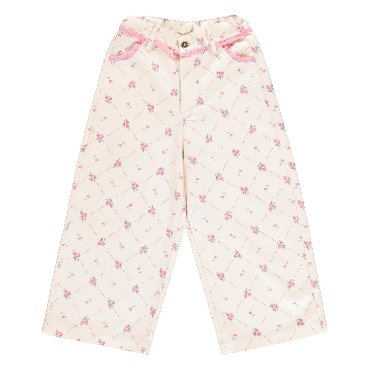 Bebe Organic - Heidi Floral Print Pants | Ecru