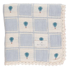 Bebe Organic - Organic Cotton Balloon Blanket | Blue