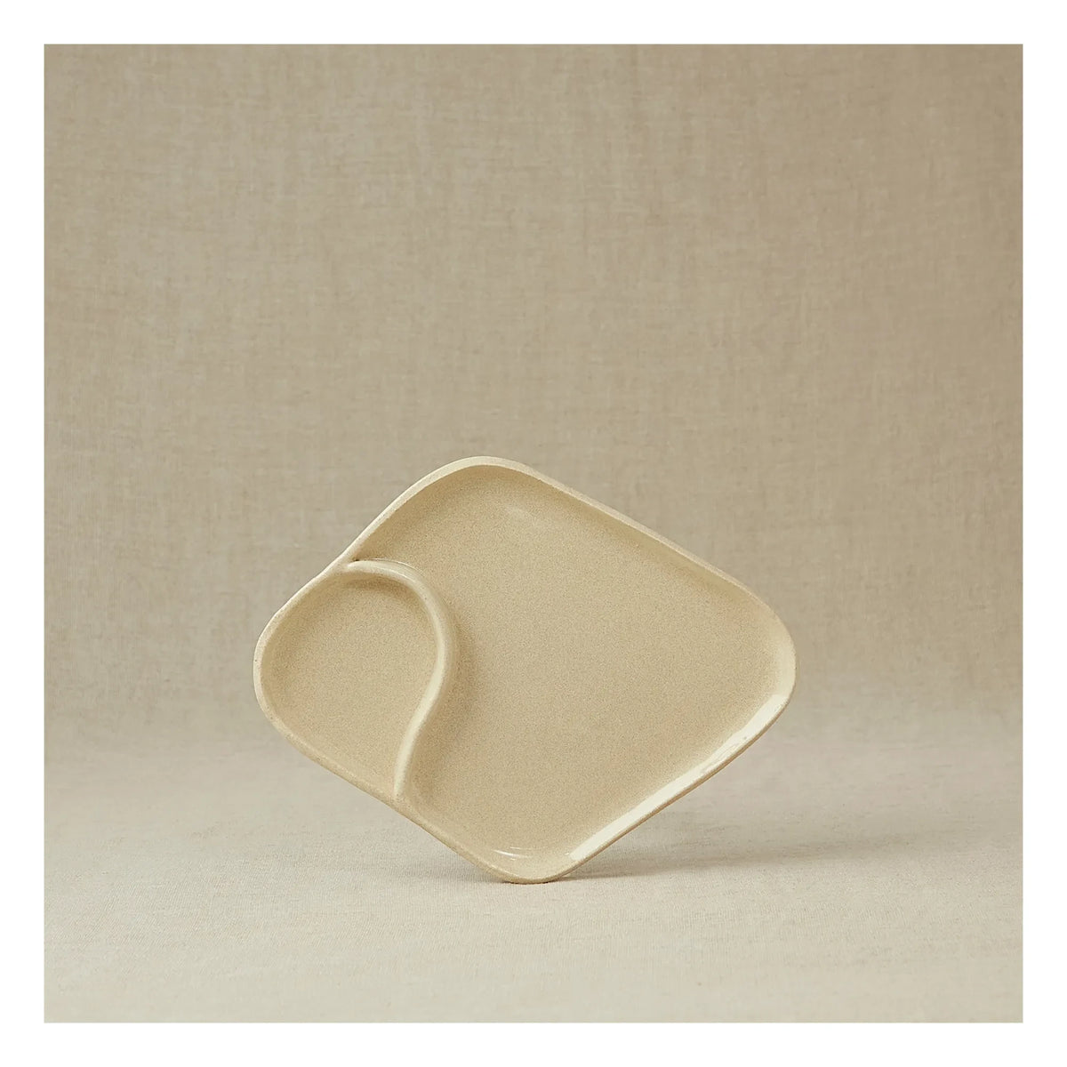 Casa Cecu - Divided Serving Plate | Cream