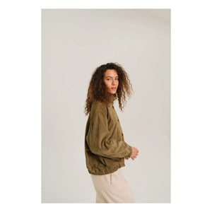 Sacrécoeur - Lise Leather Jacket | Khaki