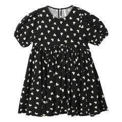 Rylee + Cru - Pink Hearts Dress | Black