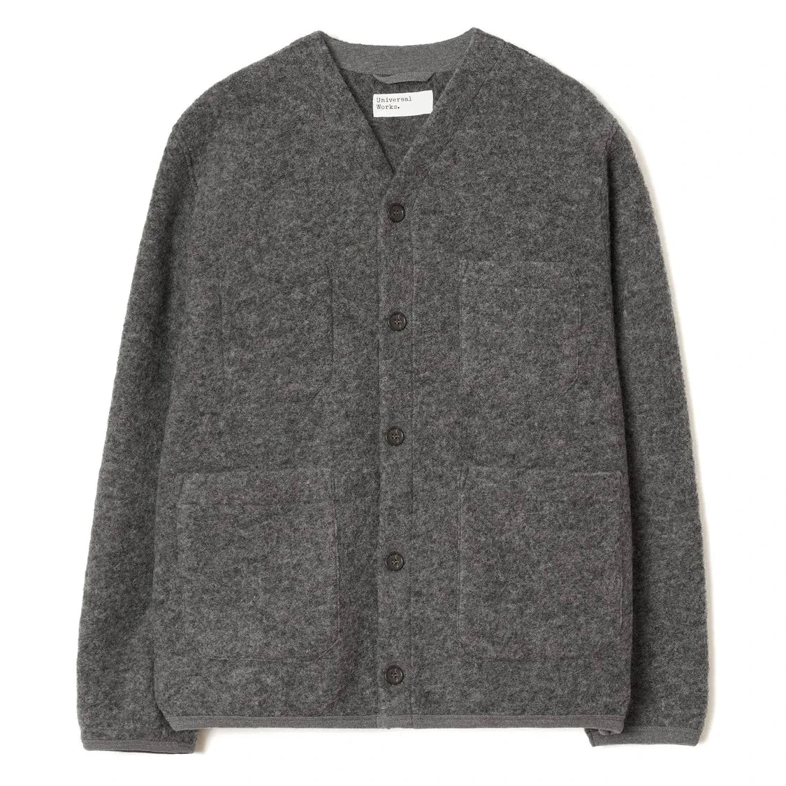 Universal Works - Grey Wool Cardigan