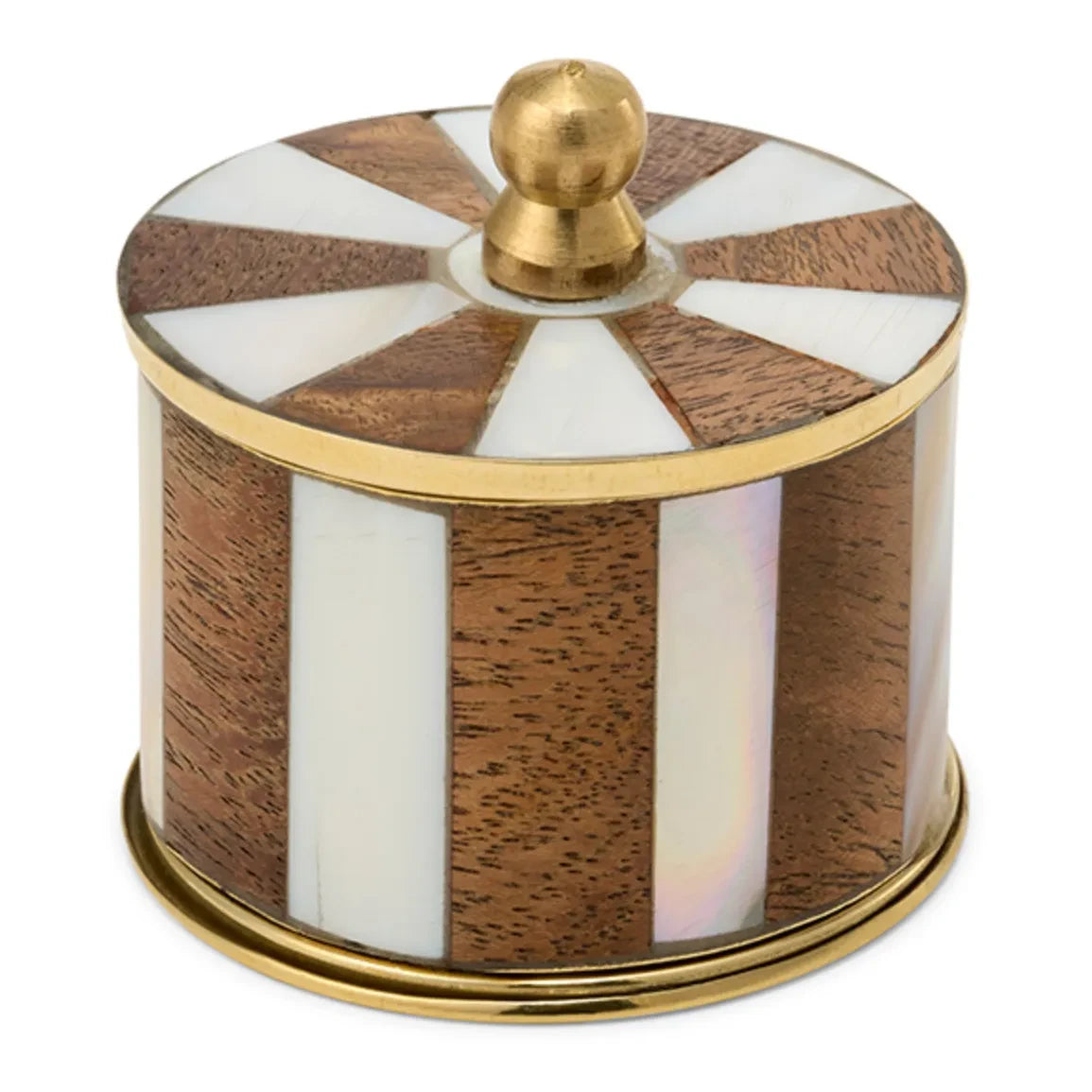 Doing Goods - Woody Circus small striped box | White