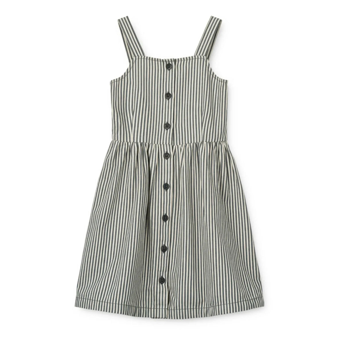 Liewood - Striped Zia Dress | Gray Blue