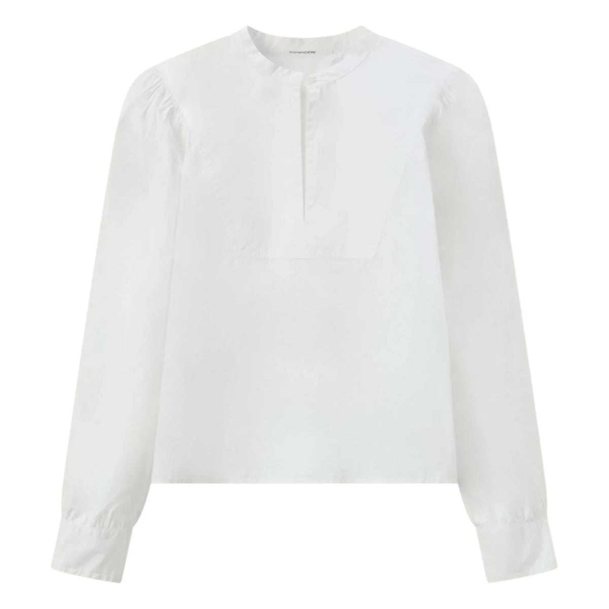 Pomandère - Cotton Poplin Blouse | White