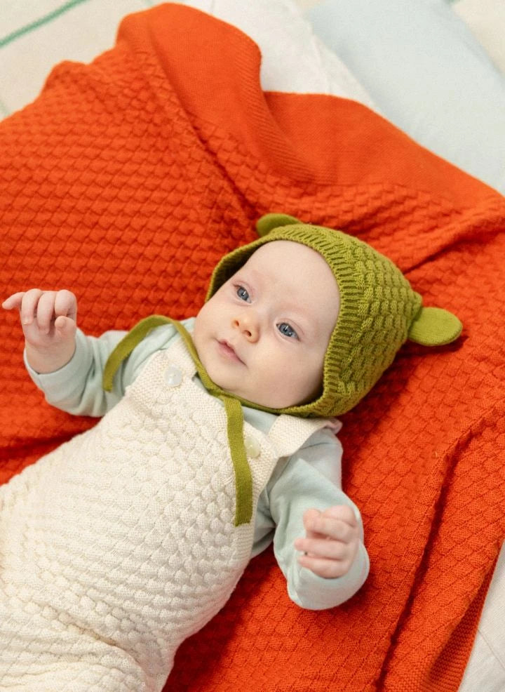 Bayiri - Organic Cotton Sloth Overalls | Ecru