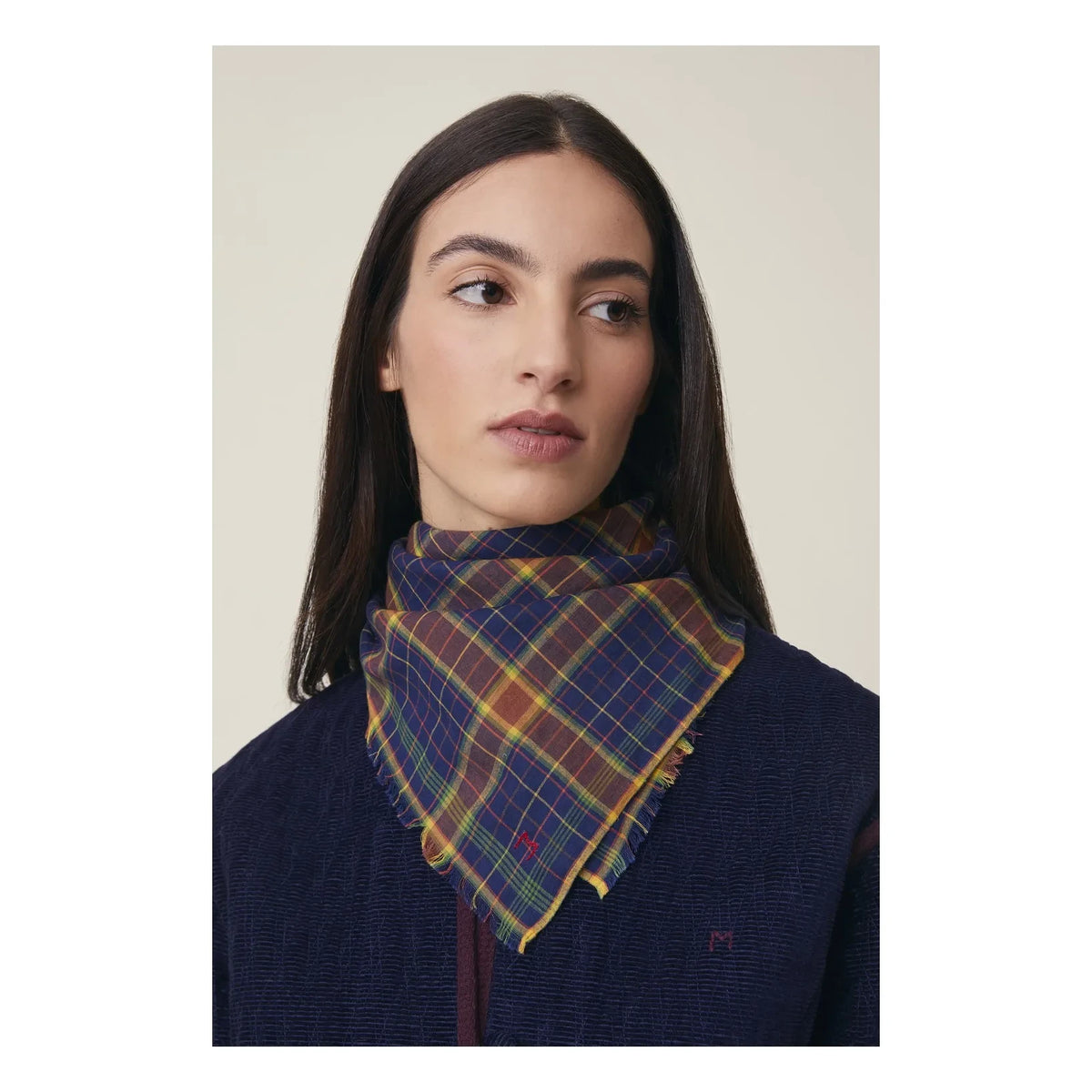 Moismont - Alpha Scarf No. 844, Cotton | Navy