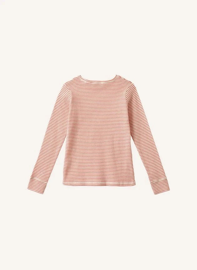 Caramel - Kishon Striped Baby T-Shirt | Red