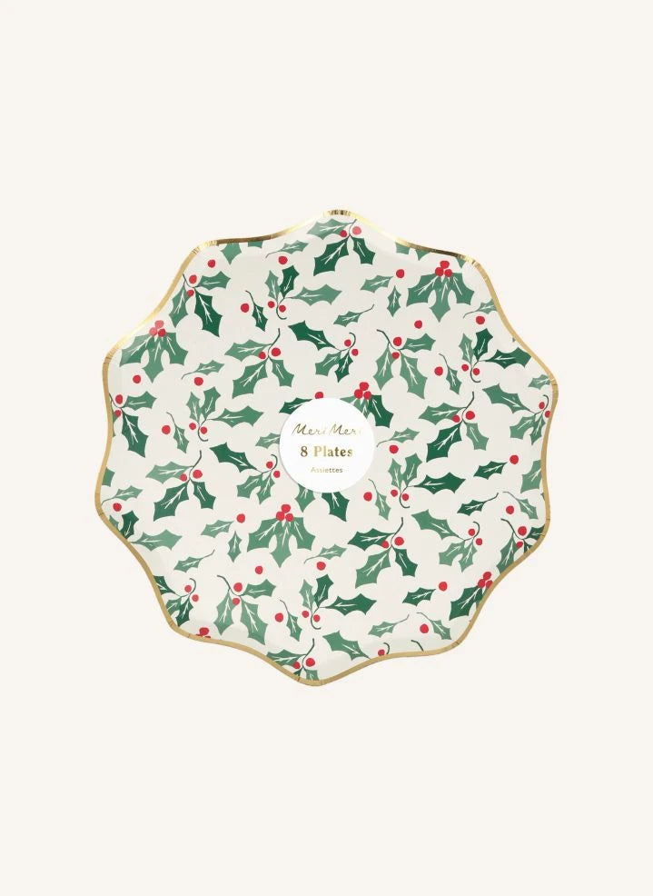 Meri Meri - Holly Small Plates - Set of 8