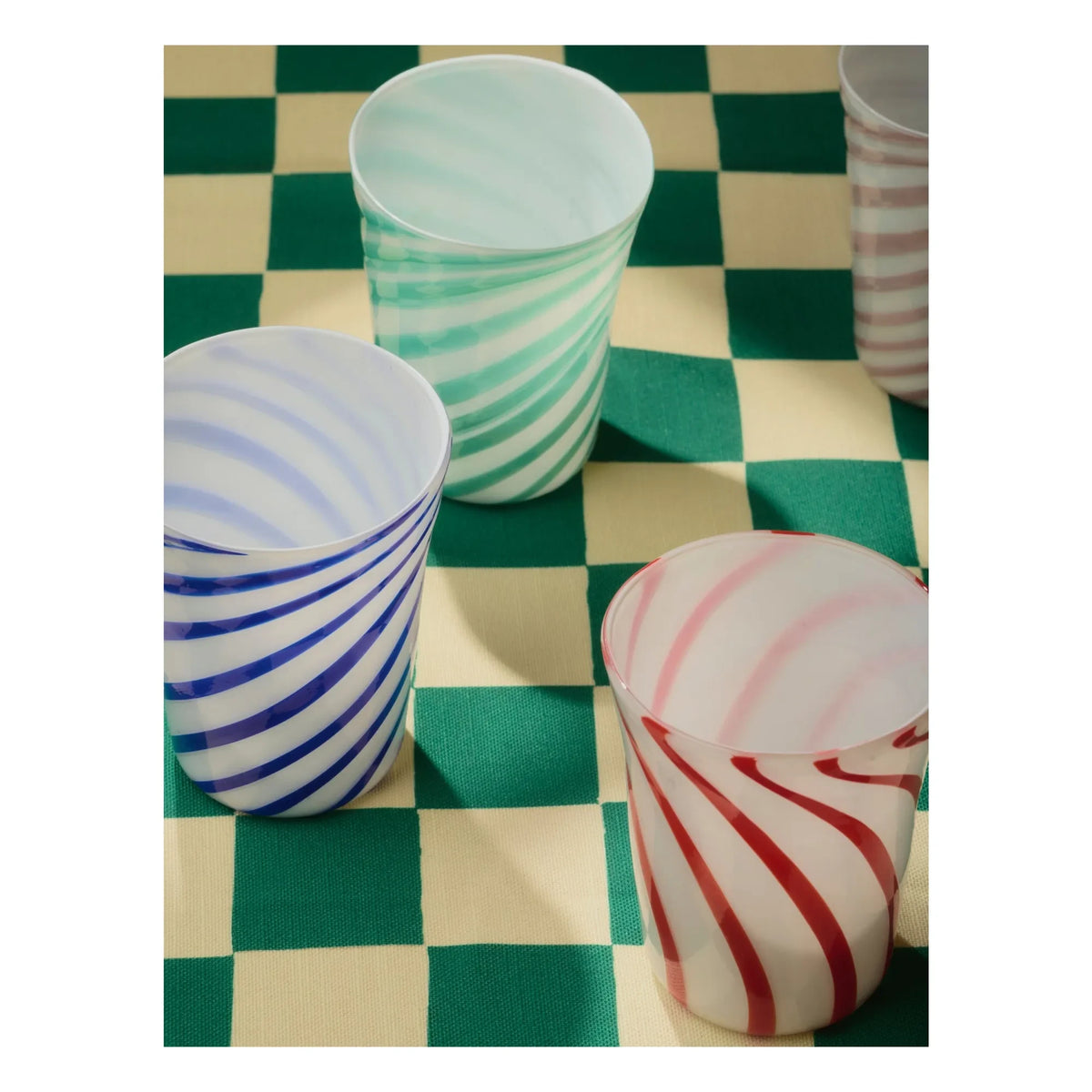 Bitossi - Bachette Verde Blown Glass Cups - Set of 2 | Green