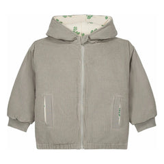 Studio Bohème - Frio Shamrock Cord Velvet Coat Recycled Fiber | Gray