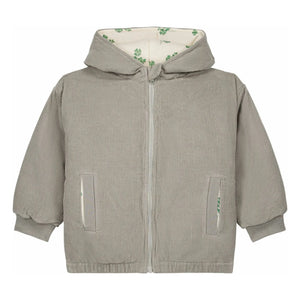 Studio Bohème - Frio Shamrock Cord Velvet Coat Recycled Fiber | Gray
