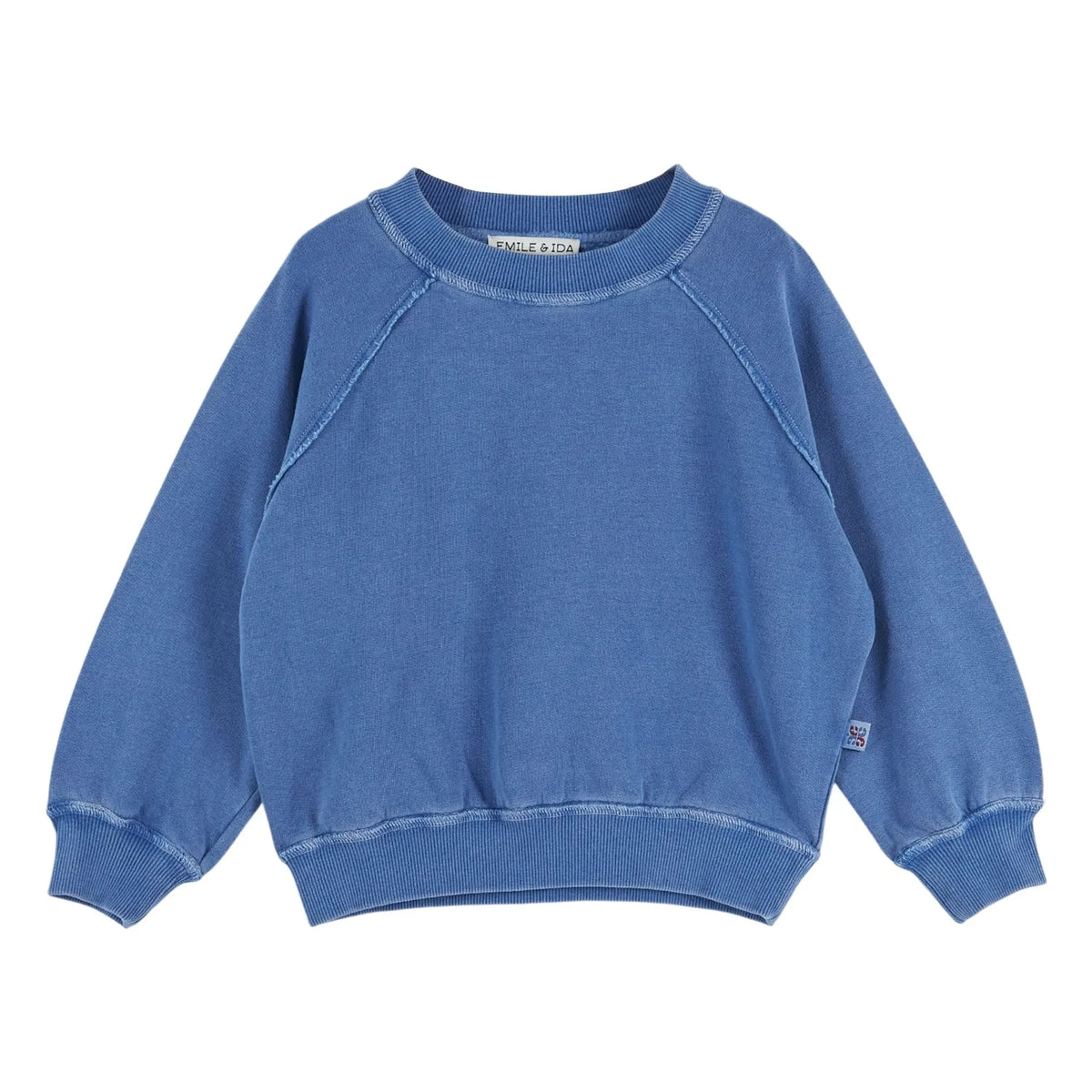 Emile et Ida - Organic cotton plain sweatshirt | Mavi