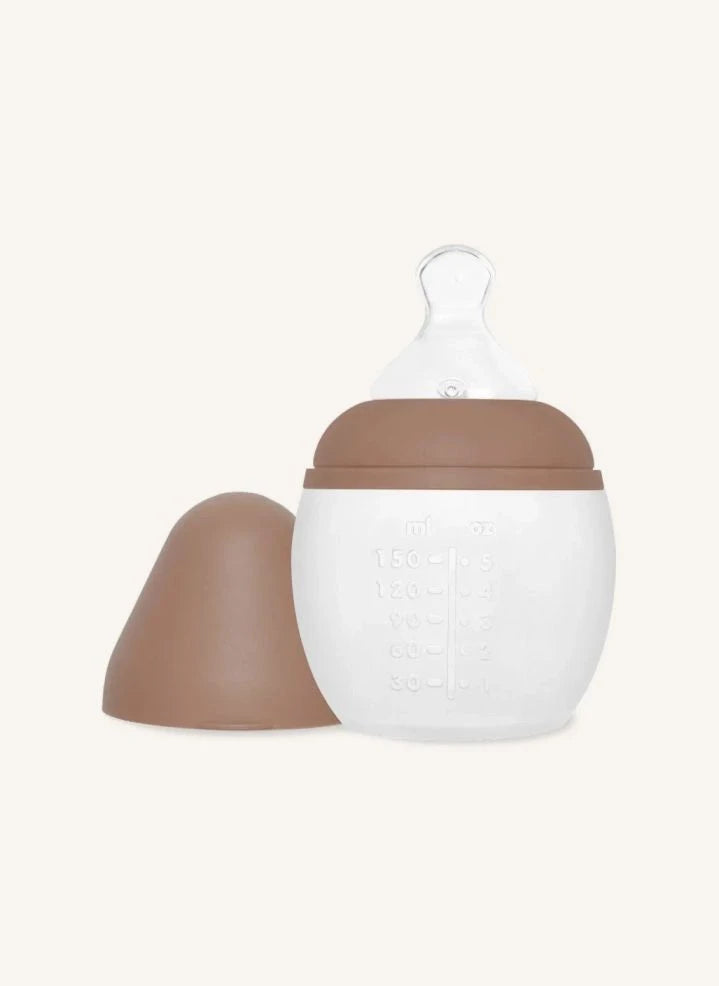 Elhée - Medical-grade silicone baby bottle with ergonomic nipple | Mocha