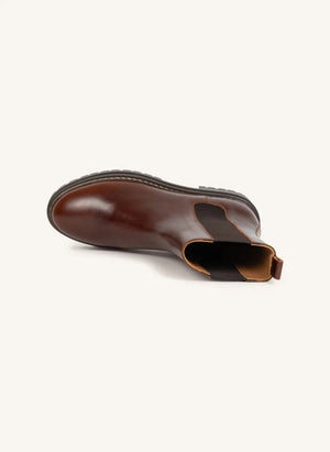 Bobbies - Clover Leather Boots | Amber
