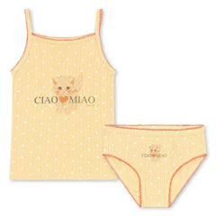 Konges Sløjd - Minnie Polka Dot Organic Cotton Top and Shorts Set | Yellow