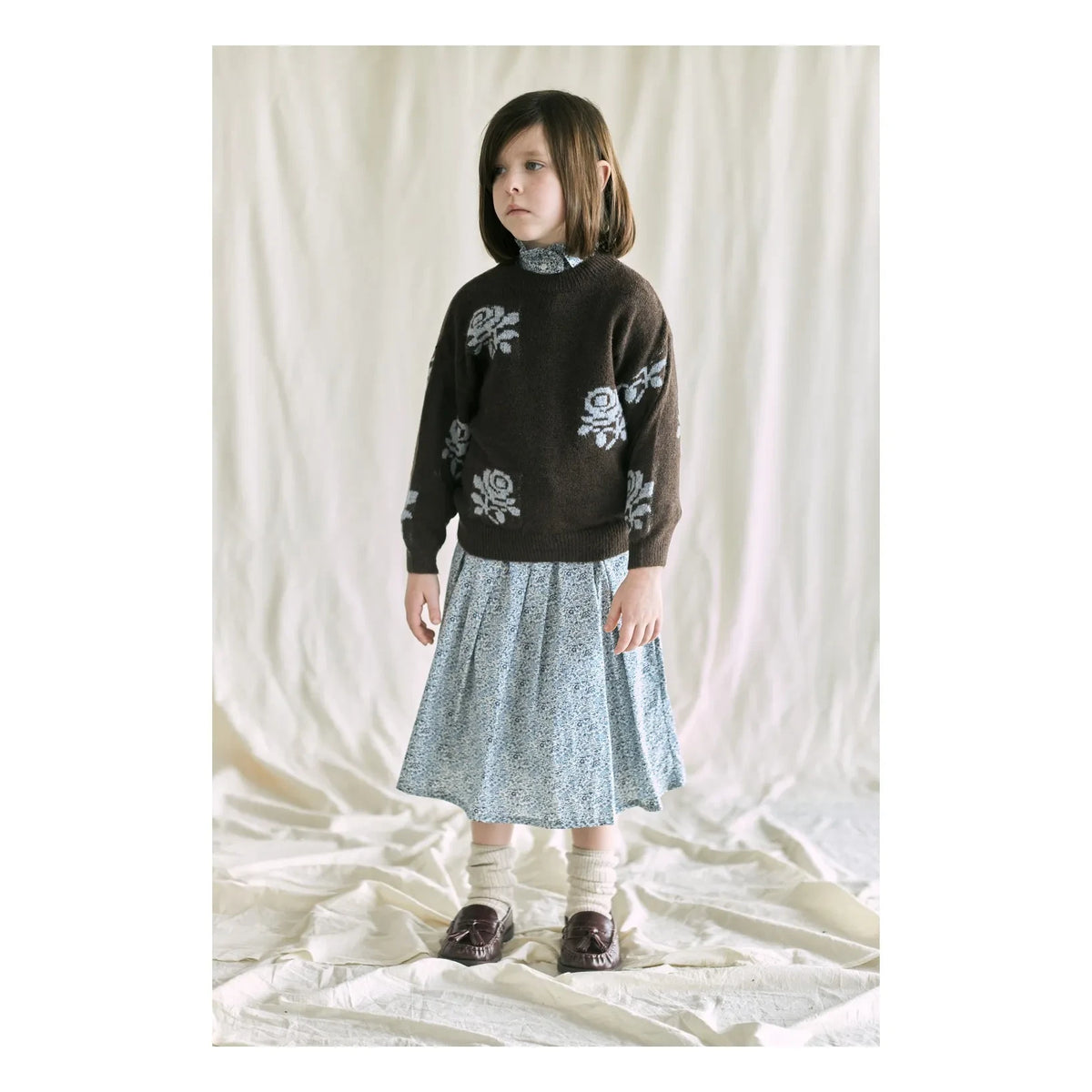 Tangerine - Floral Sweater | Black
