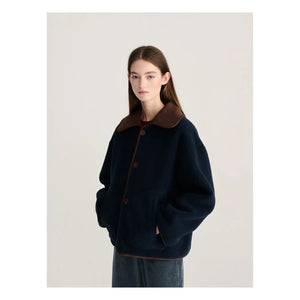 Bobo Choses - Soft Sherpa Reversible Jacket | Dark Brown