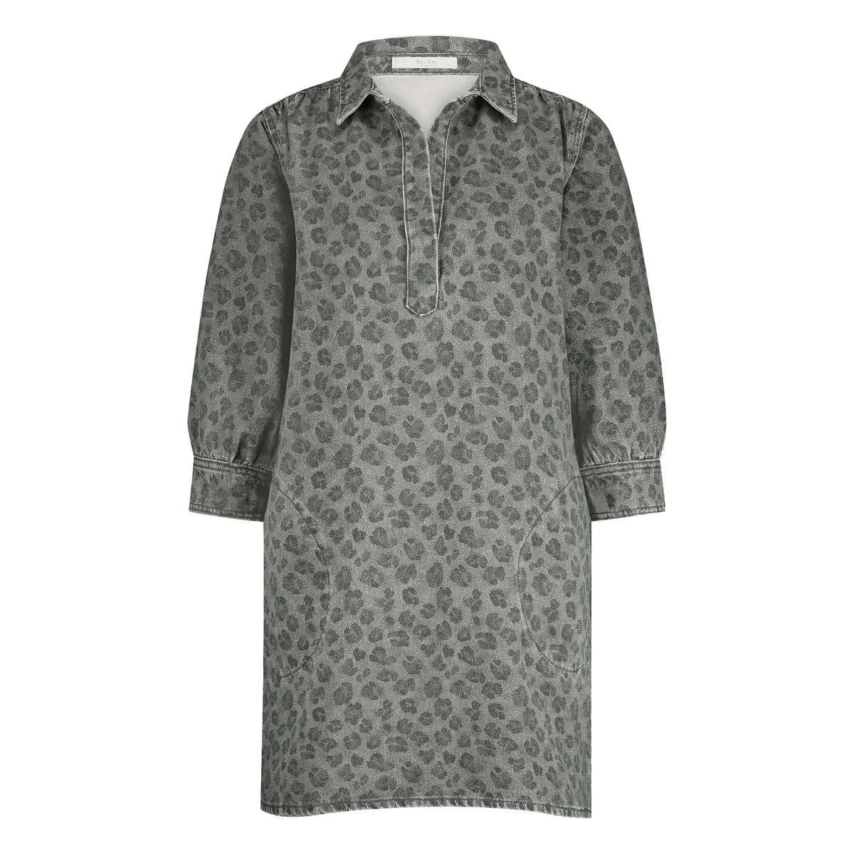 By Bar - Flynth Cheetah Organic Cotton Dress | Gray