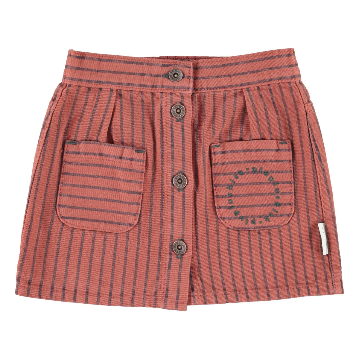 Piupiuchick - Striped skirt | Orange