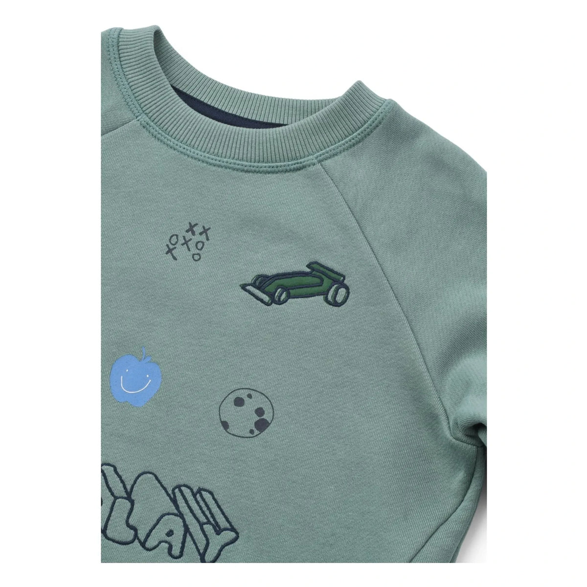Liewood - Orson Play organic cotton sweatshirt | Blue Green