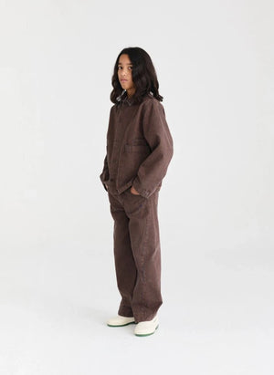 True Artist - N°5 Striped Denim Organic Cotton Jacket | Dark Blue