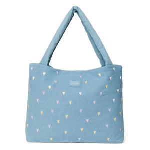 Studio Noos - Hearts Denim Mom Bag
