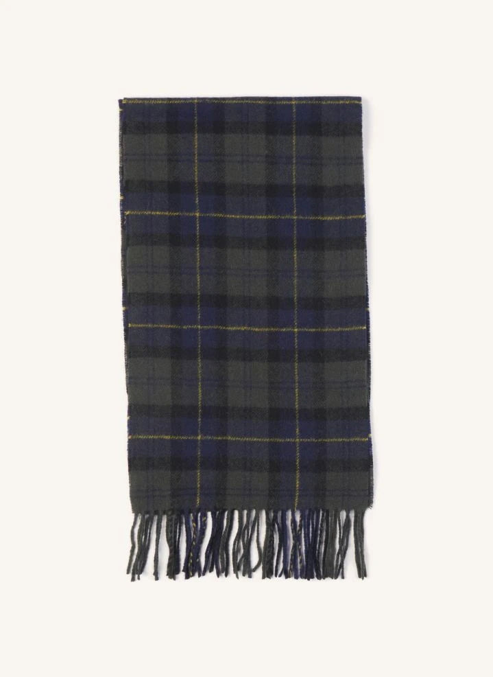 Barbour - Wool Tartan Scarf | Dark Green