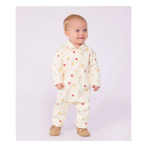 Petit Bateau - Combination Hearts | Ecru