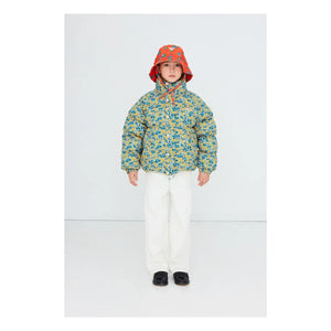 Tinycottons - Floral Print Puffer Jacket | Blue