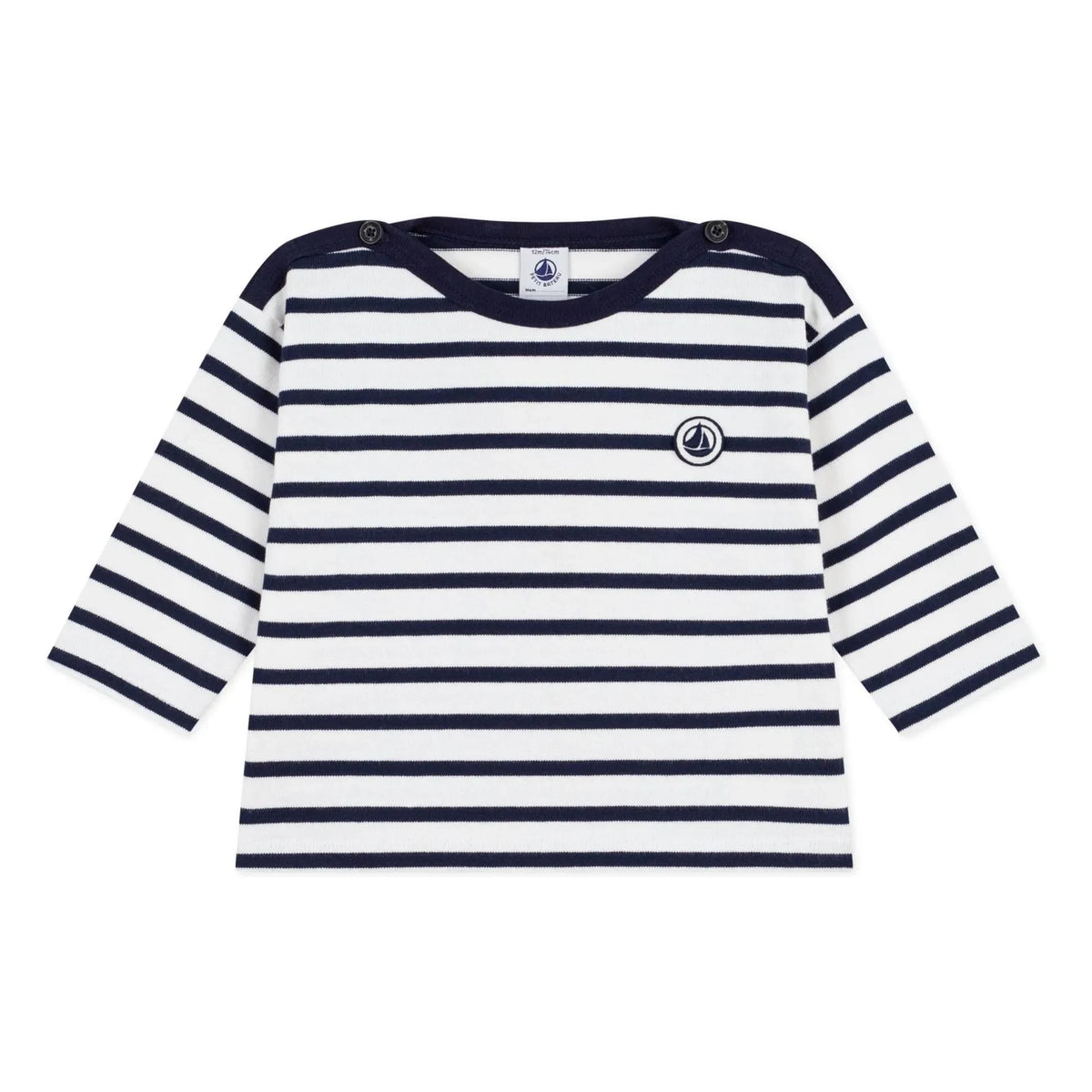 Petit Bateau - Marinière Baby T-Shirt | White