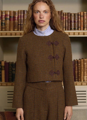 Maria de la Orden - Joséphine Tweed Jacket | Beige Brown